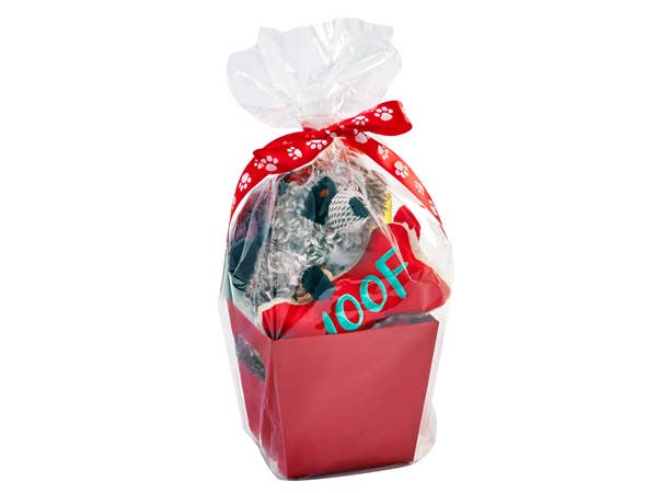 Clear Cellophane Basket Wrap Bags