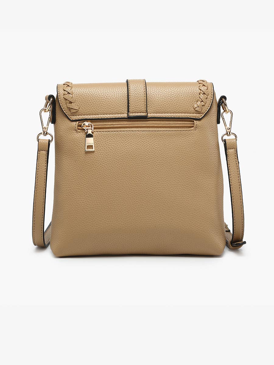M2682 Roberta Whipstitch Flapover Crossbody