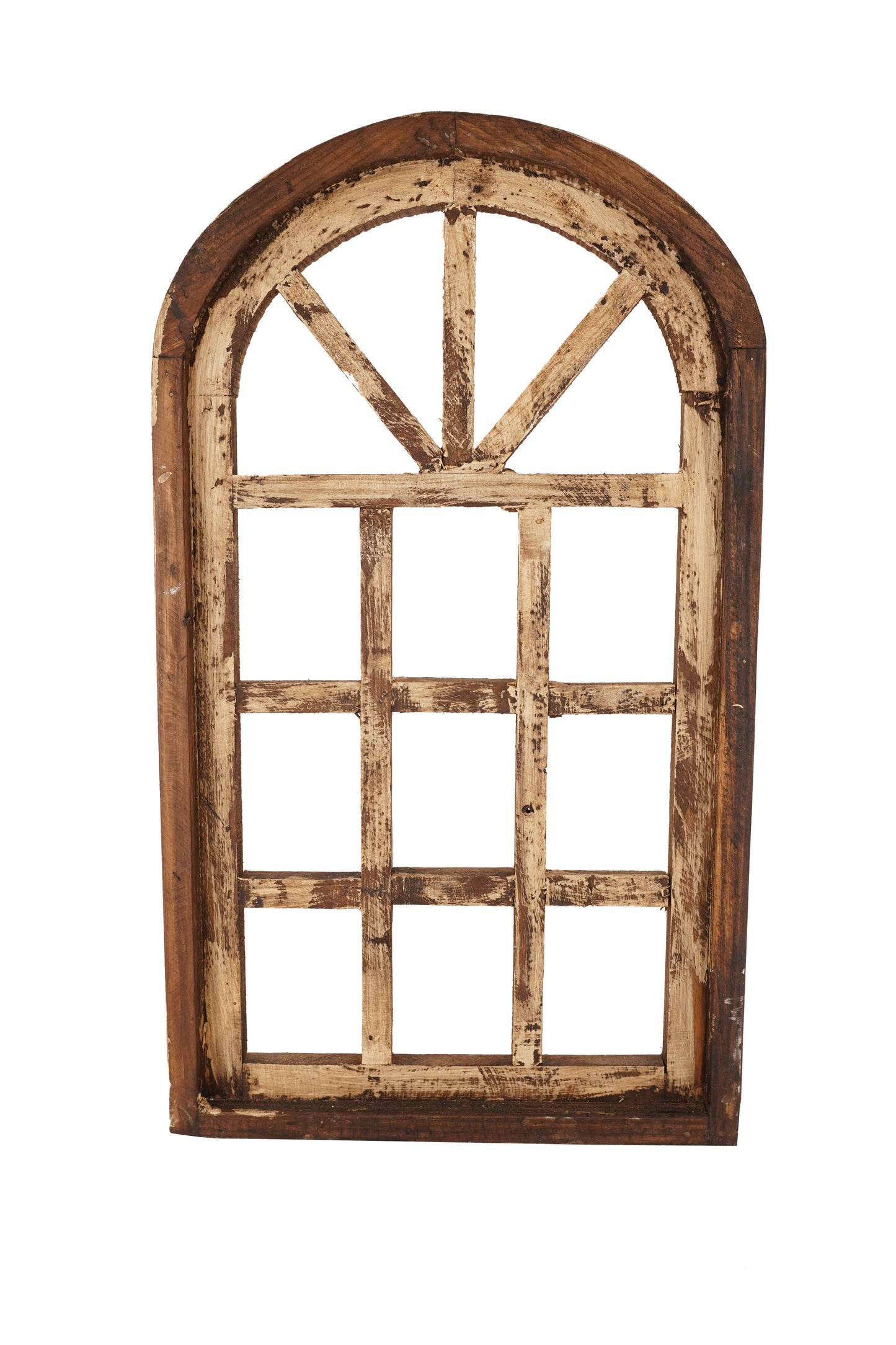 Hampton Architectural Farmhouse Window-Wall Decor-14x24 inch