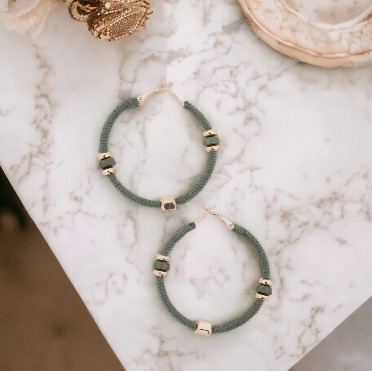 Zephyr Corded Hoop Earrings