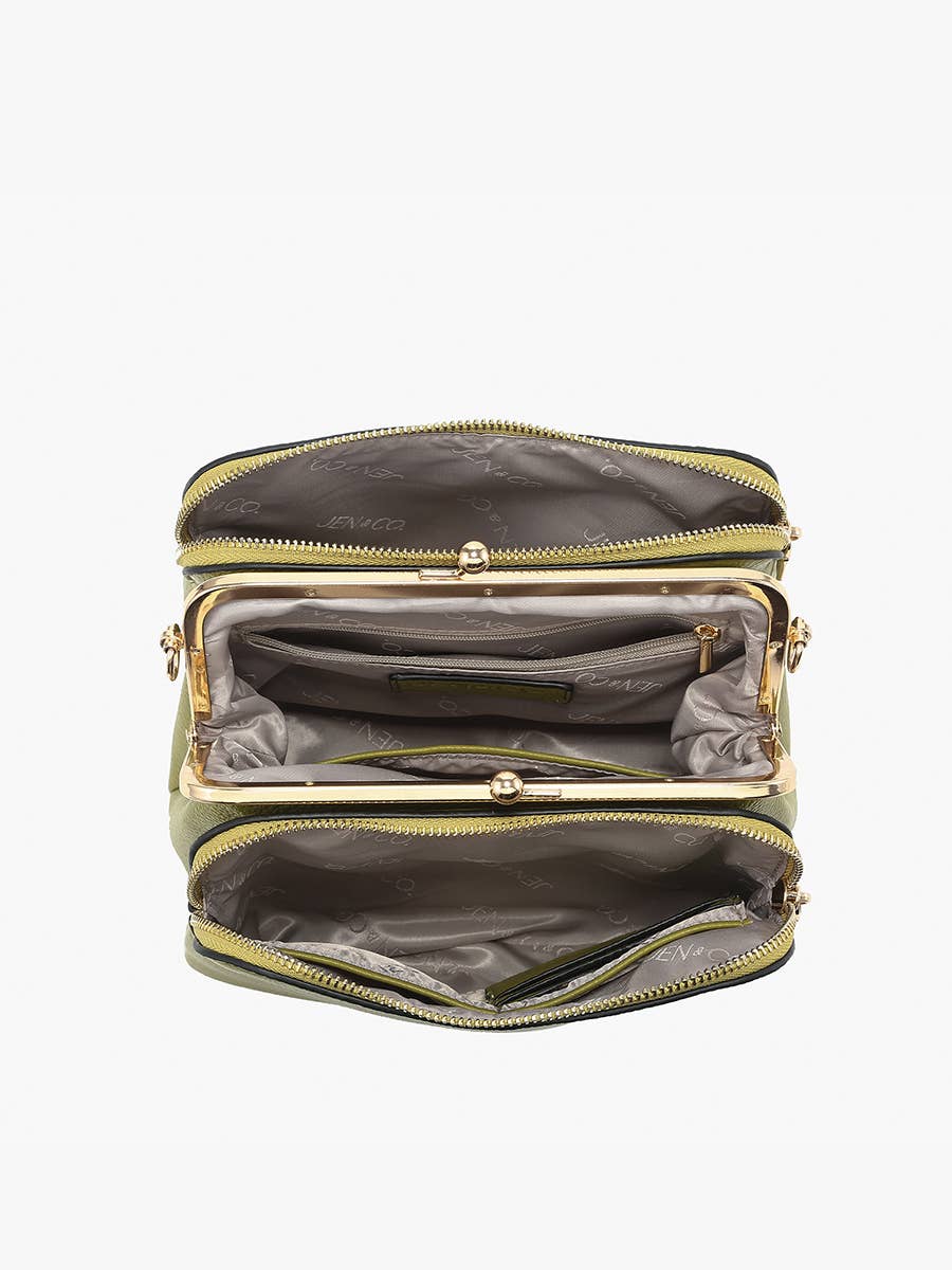 M2590 Kiva Snap Pouch Crossbody w/ Chain Strap