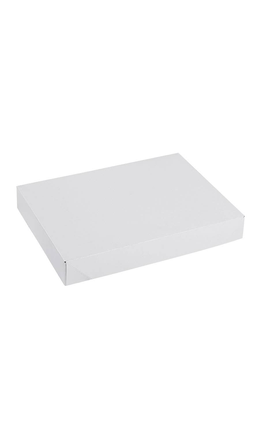 11½" X 8½" X 1⅝" White Apparel Boxes - Case of 100