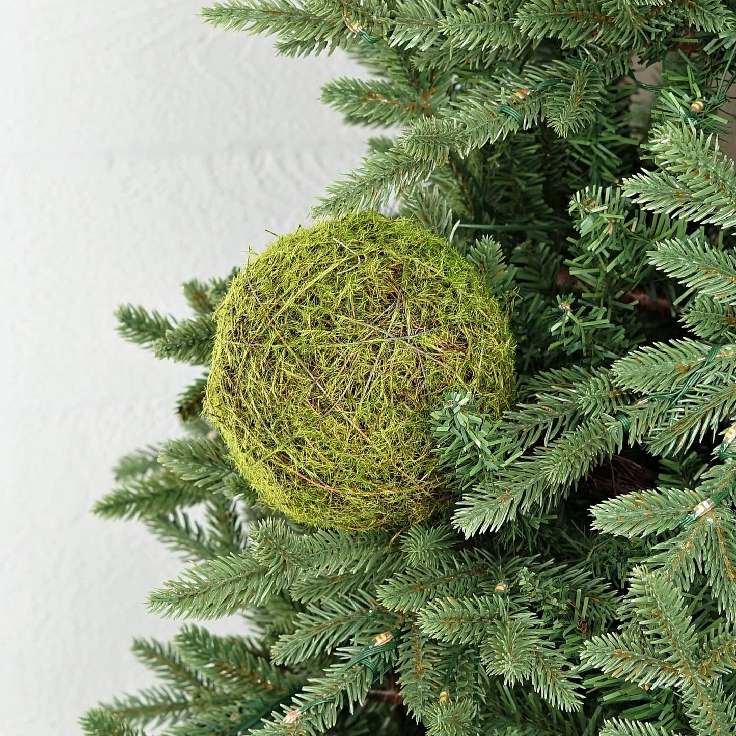 M30955- Moss Twig Ball with Stick-5inD x 12inL-Mossy-