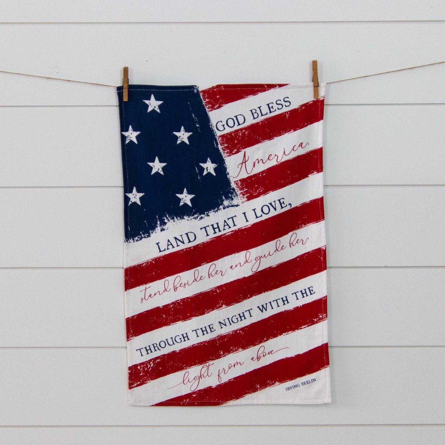Terry Tea Towel - God Bless America (Pk/02)