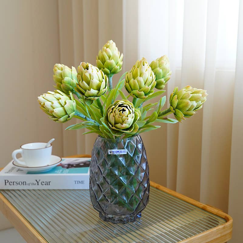 22"Artificial Artichoke Stem-3 colors