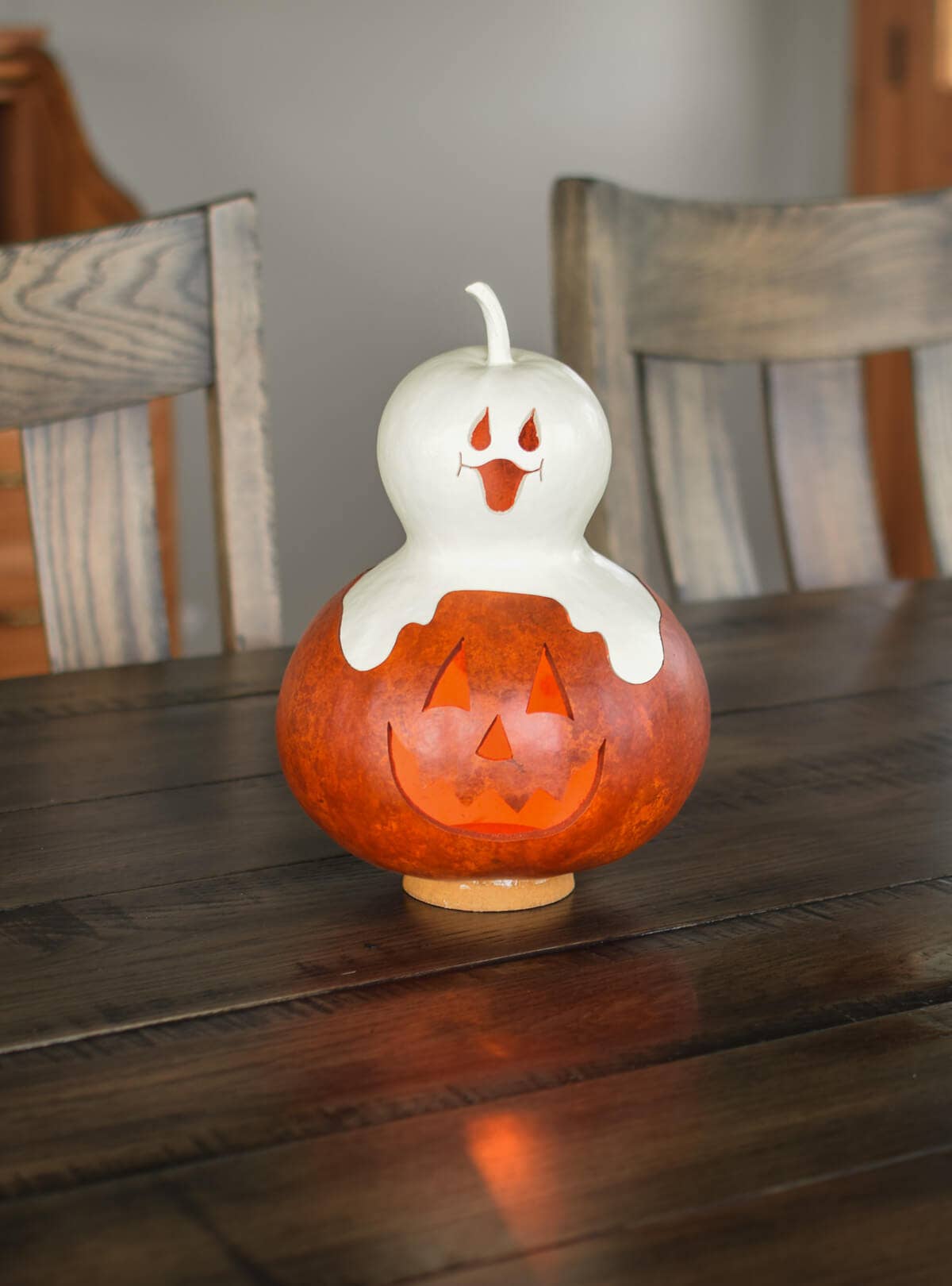 Casper Jack Jack-O-Lantern Medium Lit Gourd Luminary
