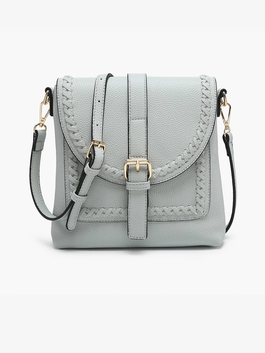 M2682 Roberta Whipstitch Flapover Crossbody