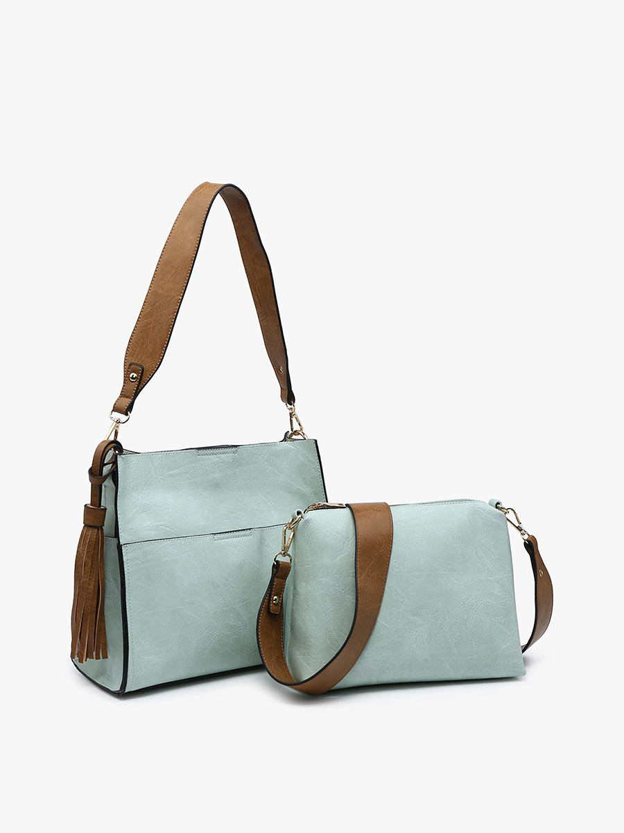 M1867 Lyla 2-in-1 Bucket Bag w/ Guitar Strap