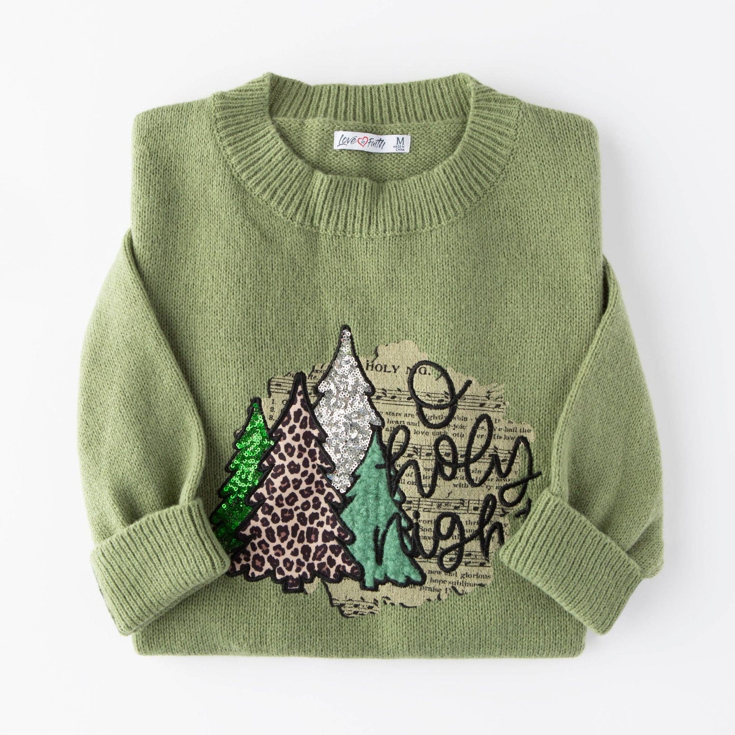 O Holy Night Embellished Sweater