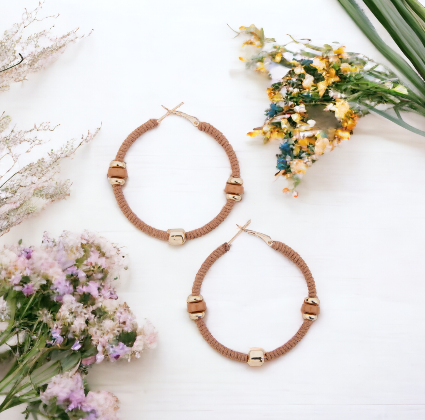 Zephyr Corded Hoop Earrings