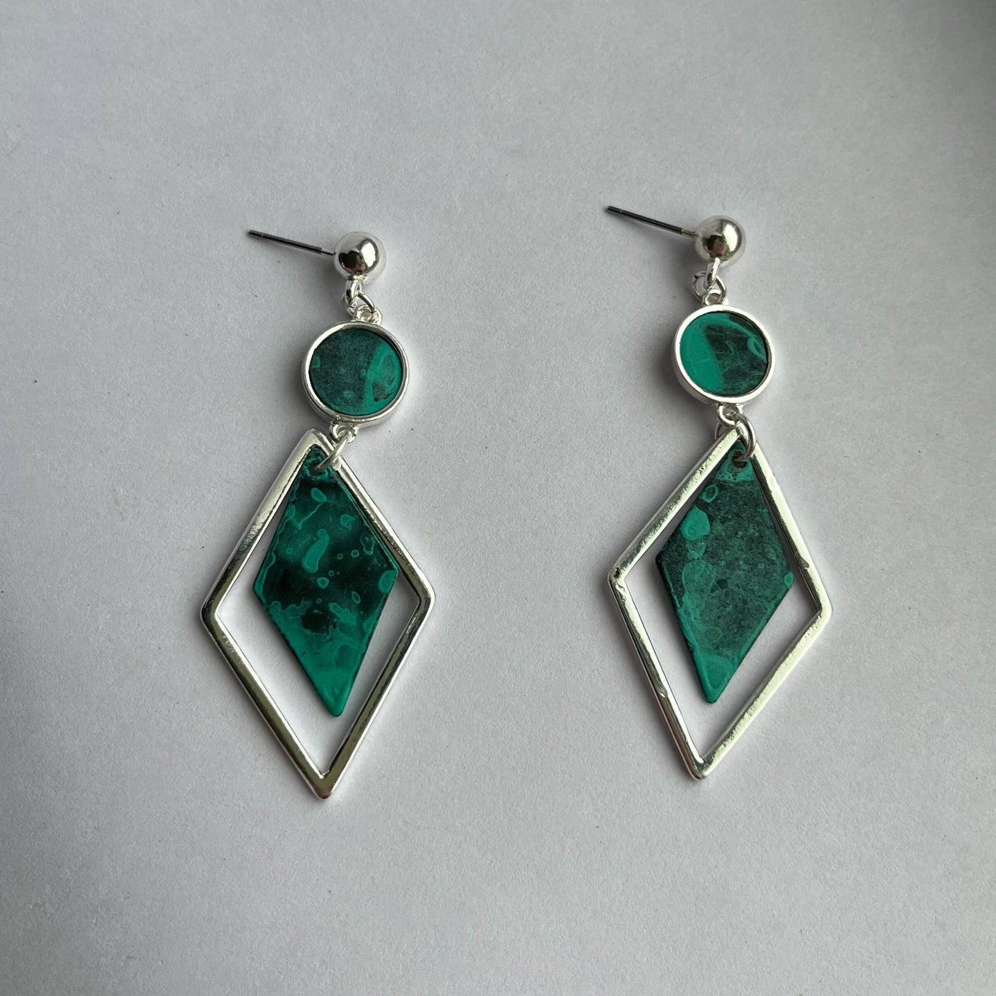 Ember Diamond Shaped Western Drop Earrings