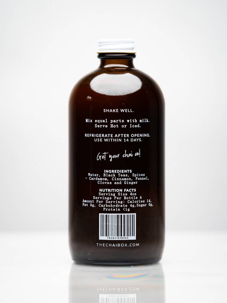 Chai Concentrate 16 oz Glass Bottle