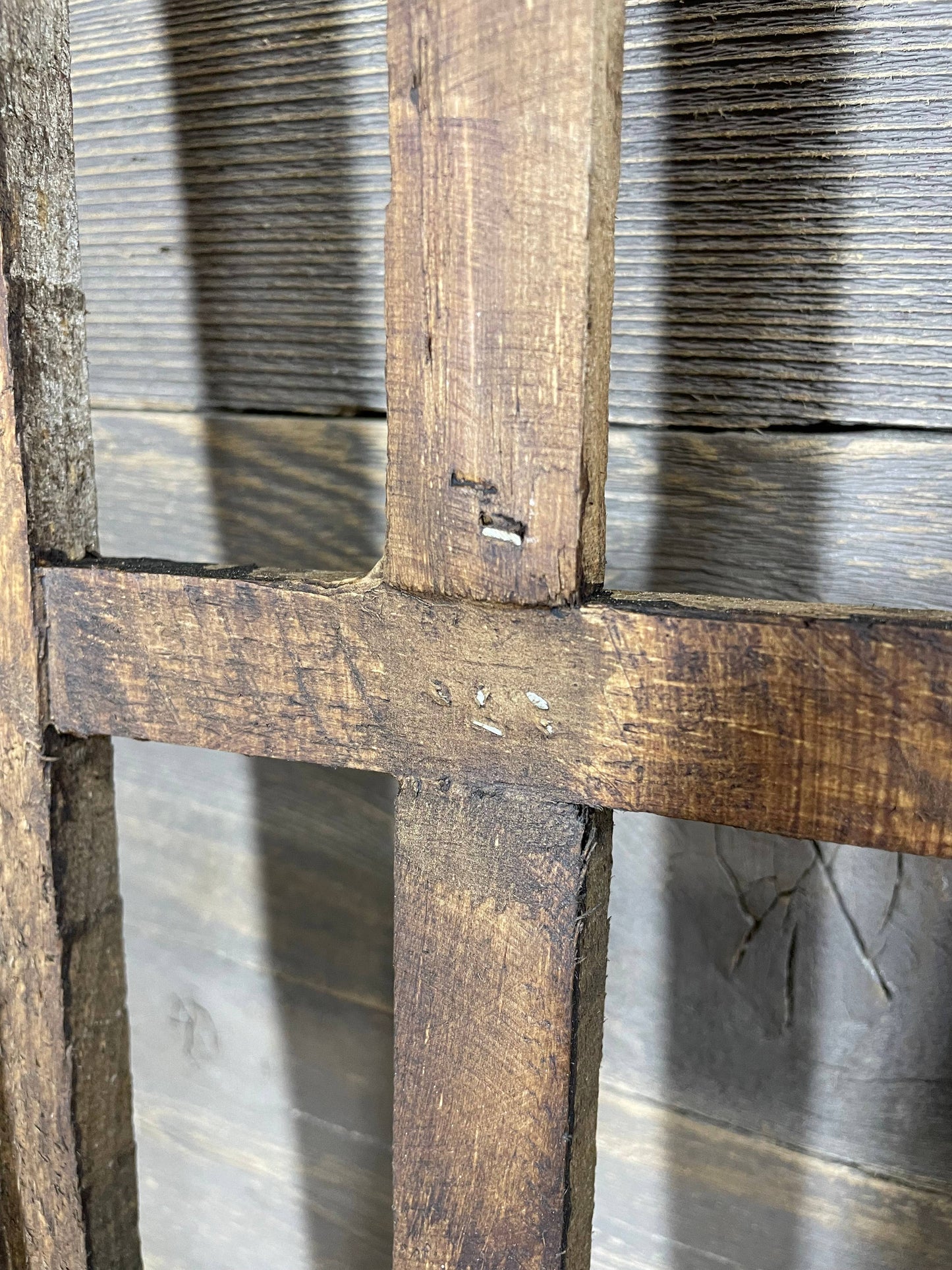 Great Buy-WH-Cathedral Rustic Wall Windows-Set 3-Wax-Brown