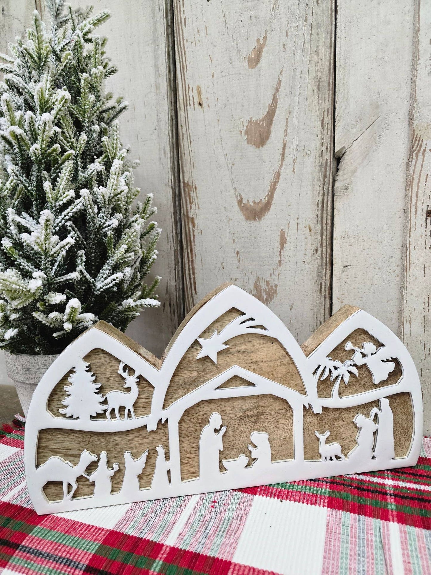 Holy Night Silhoutte 13.5x7in