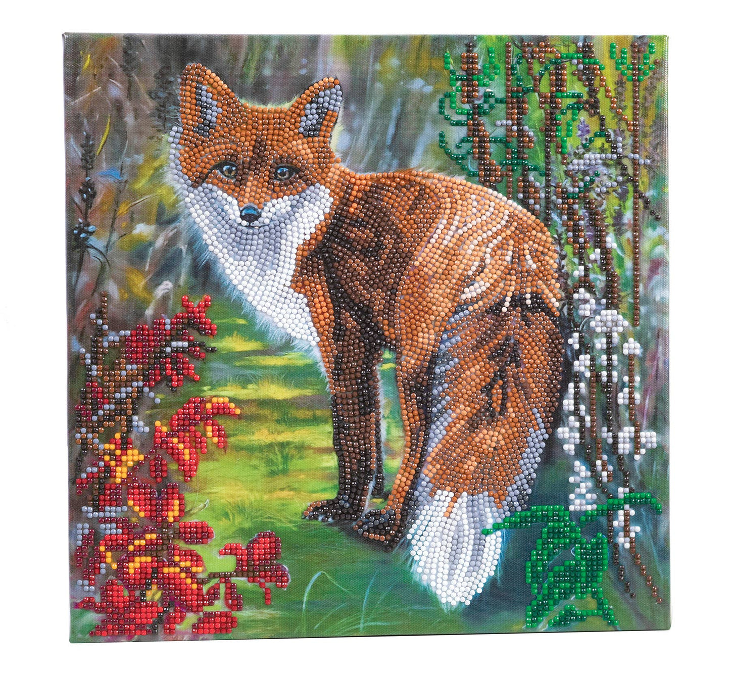 Medium (11.8" x 11.8") Crystal Art Kit: Autumn Fox