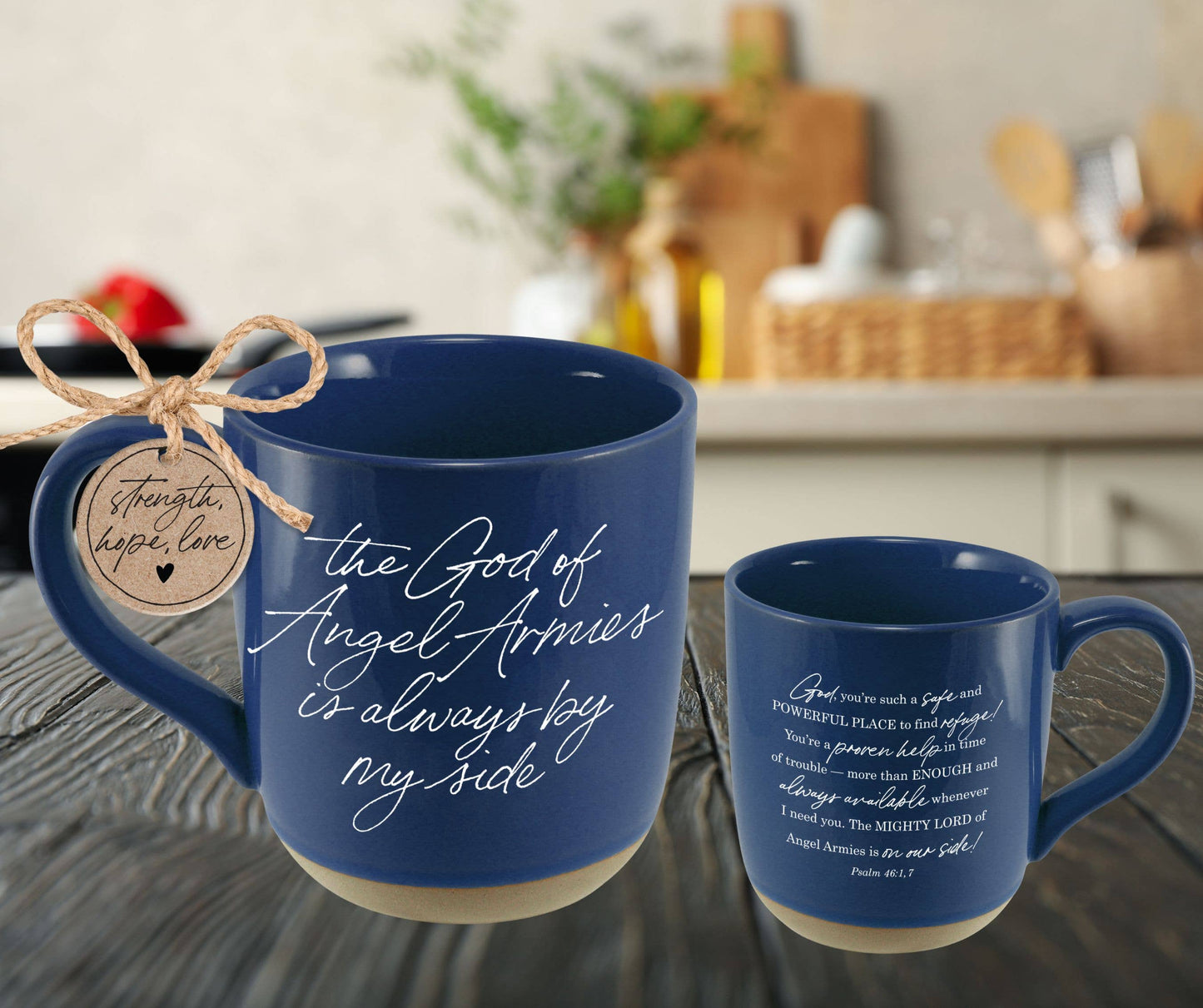 LCP Mug God Of Angel Armies By My Side Navy
