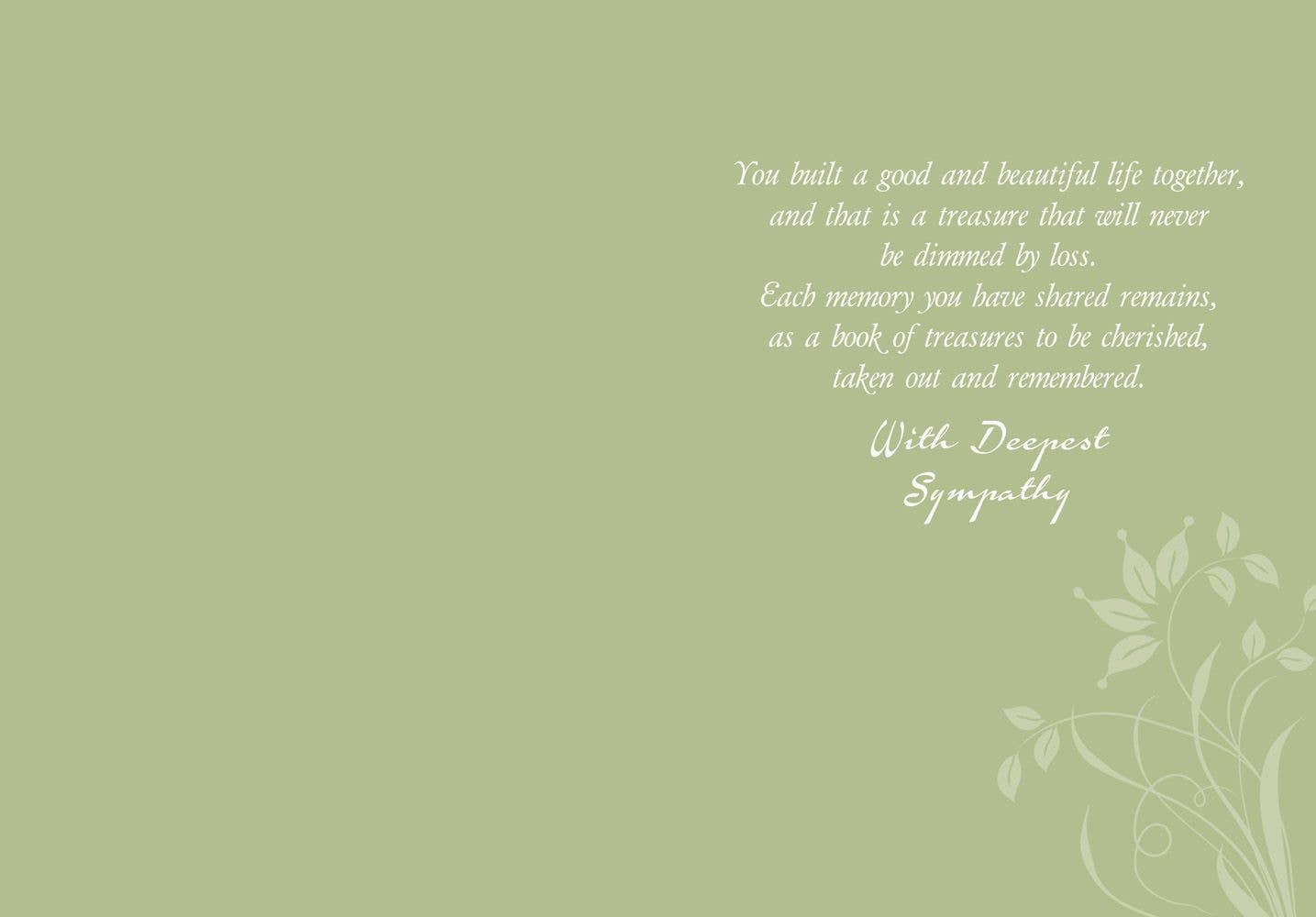 Sharing Life - Sympathy Loss of Spouse Card