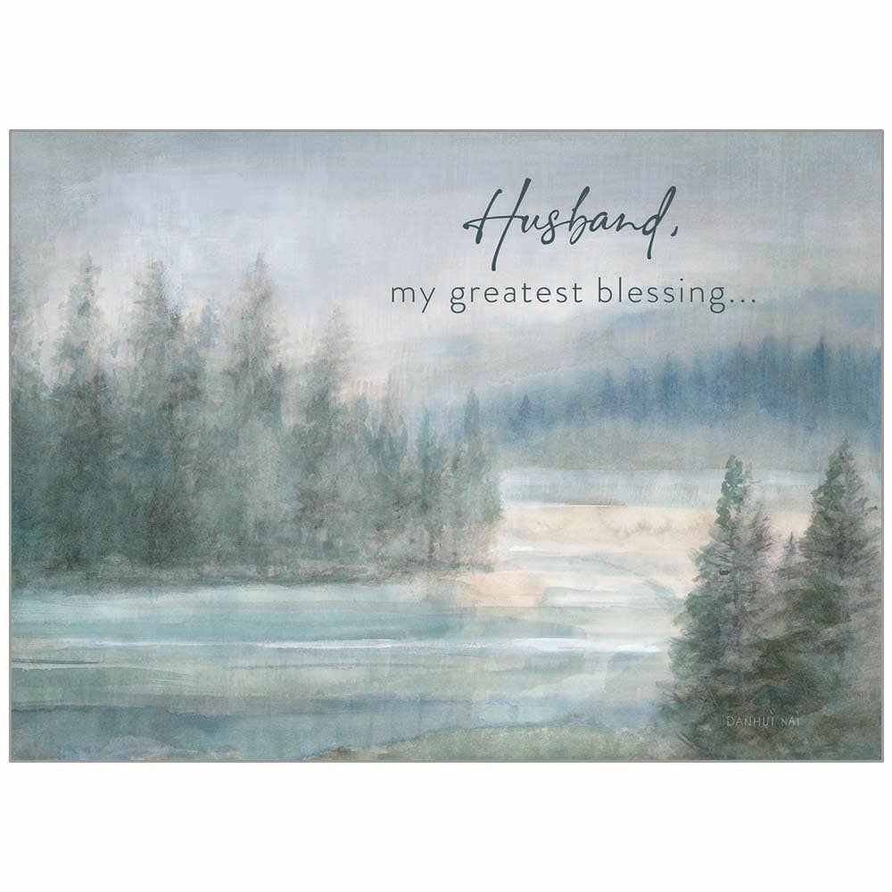 Morning on the Lake - Faith Family Birthday Card