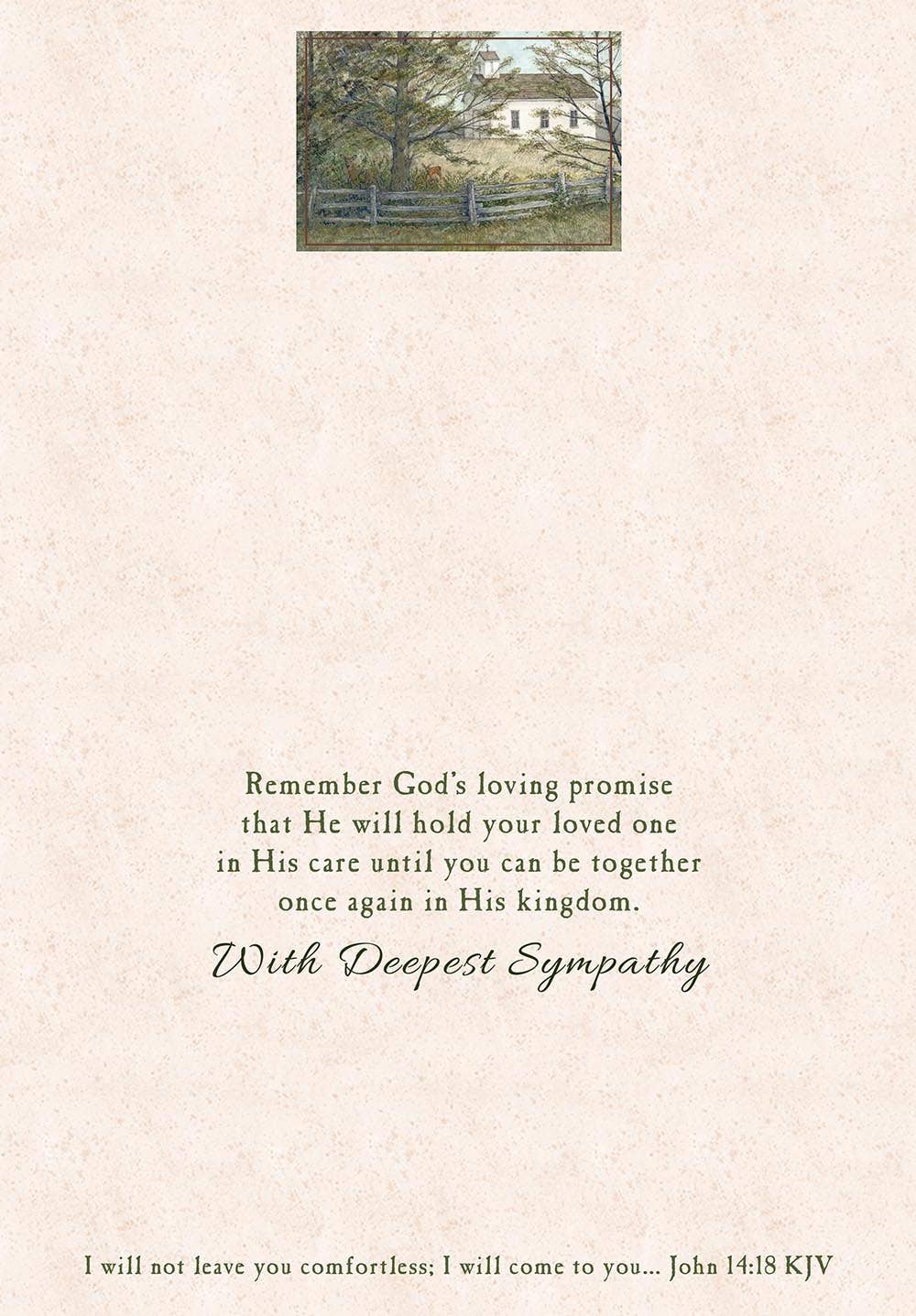 Country Chapel - Sympathy Scripture Card