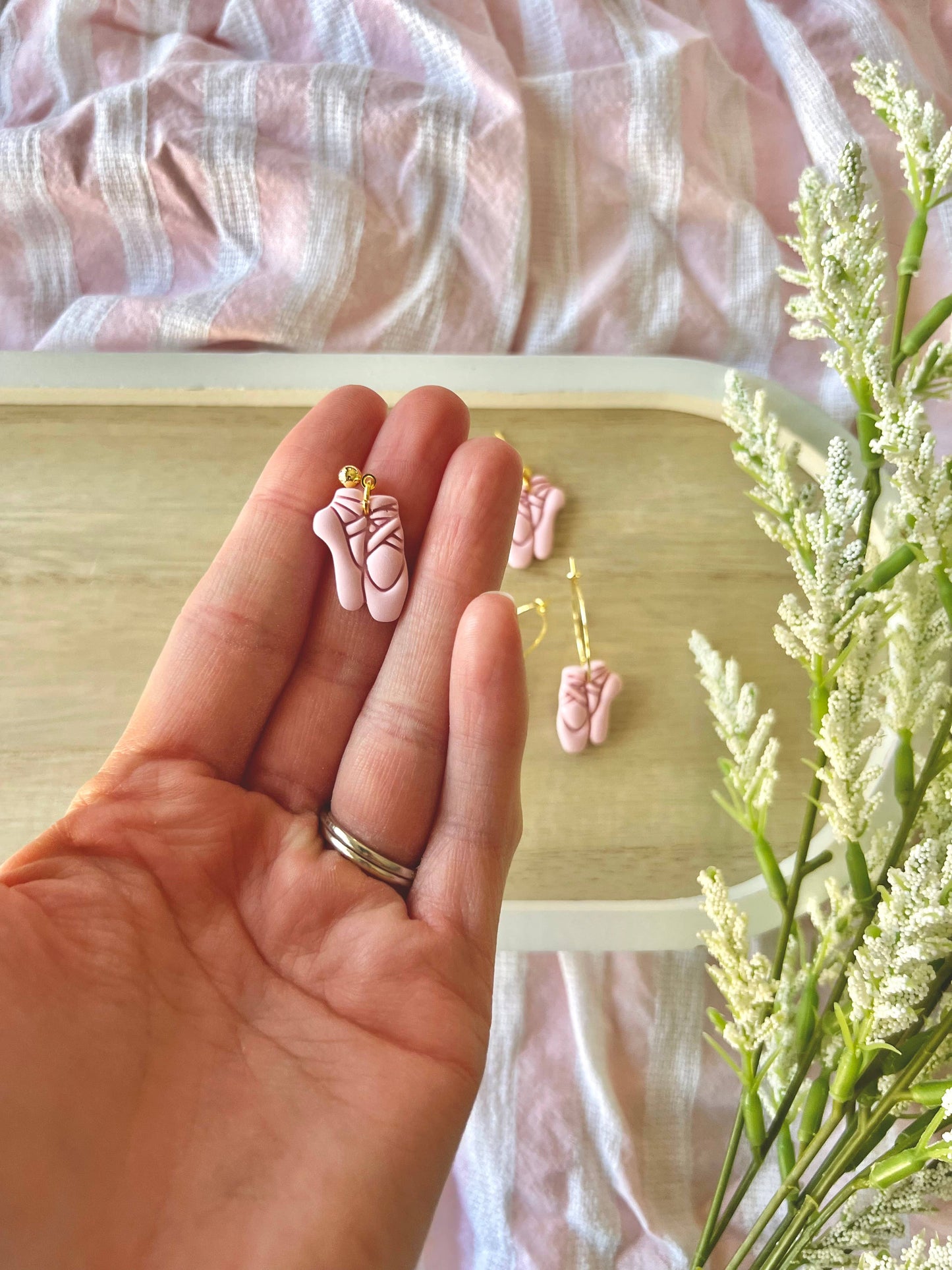 Ballet Slipper Earrings, Ballet Earrings