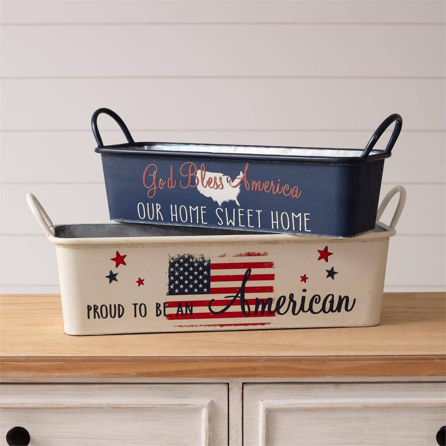 Narrow Trays - Americana (Set Of 02)