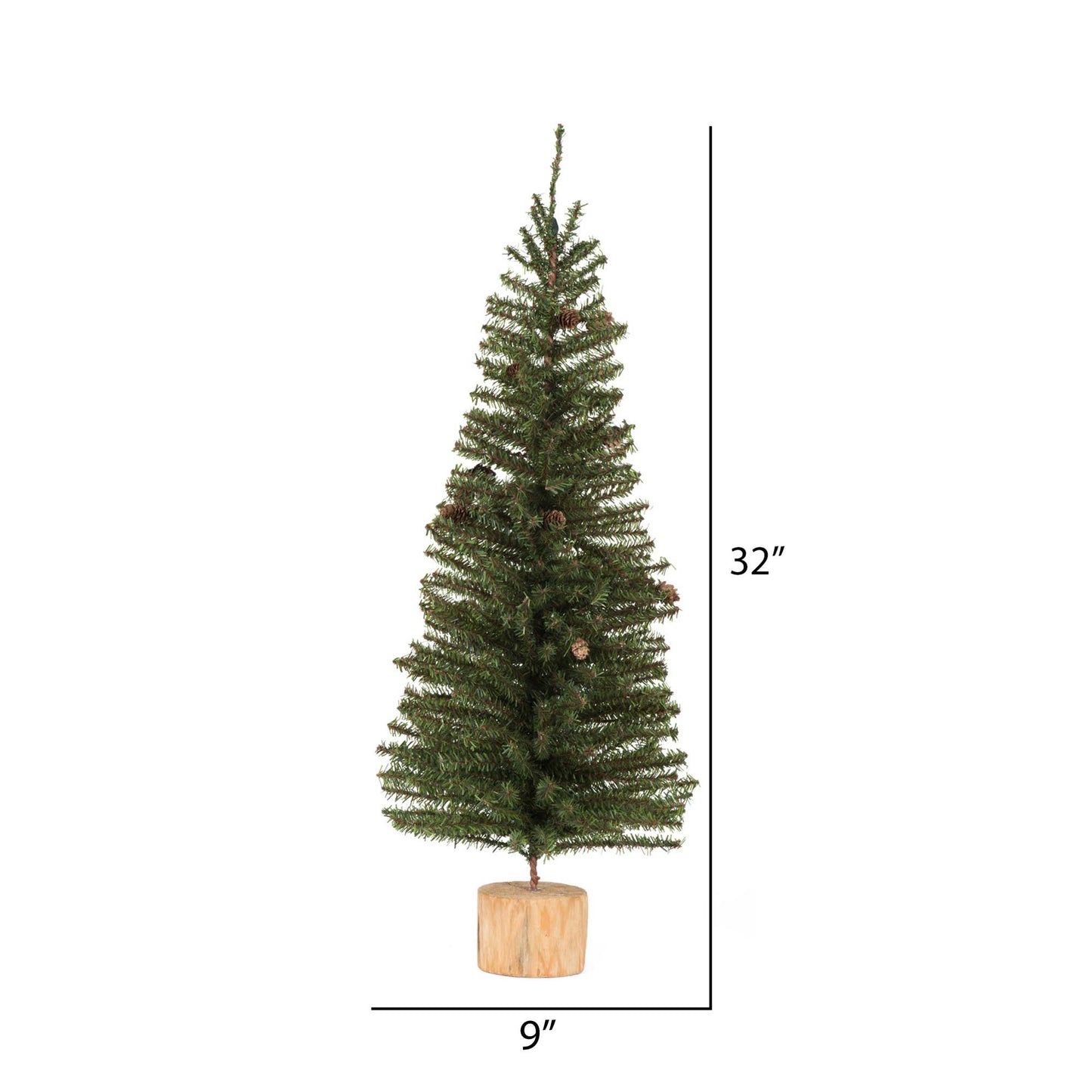 Vickerman 32" Carmel Pine Artificial Christmas Tree, Unlit