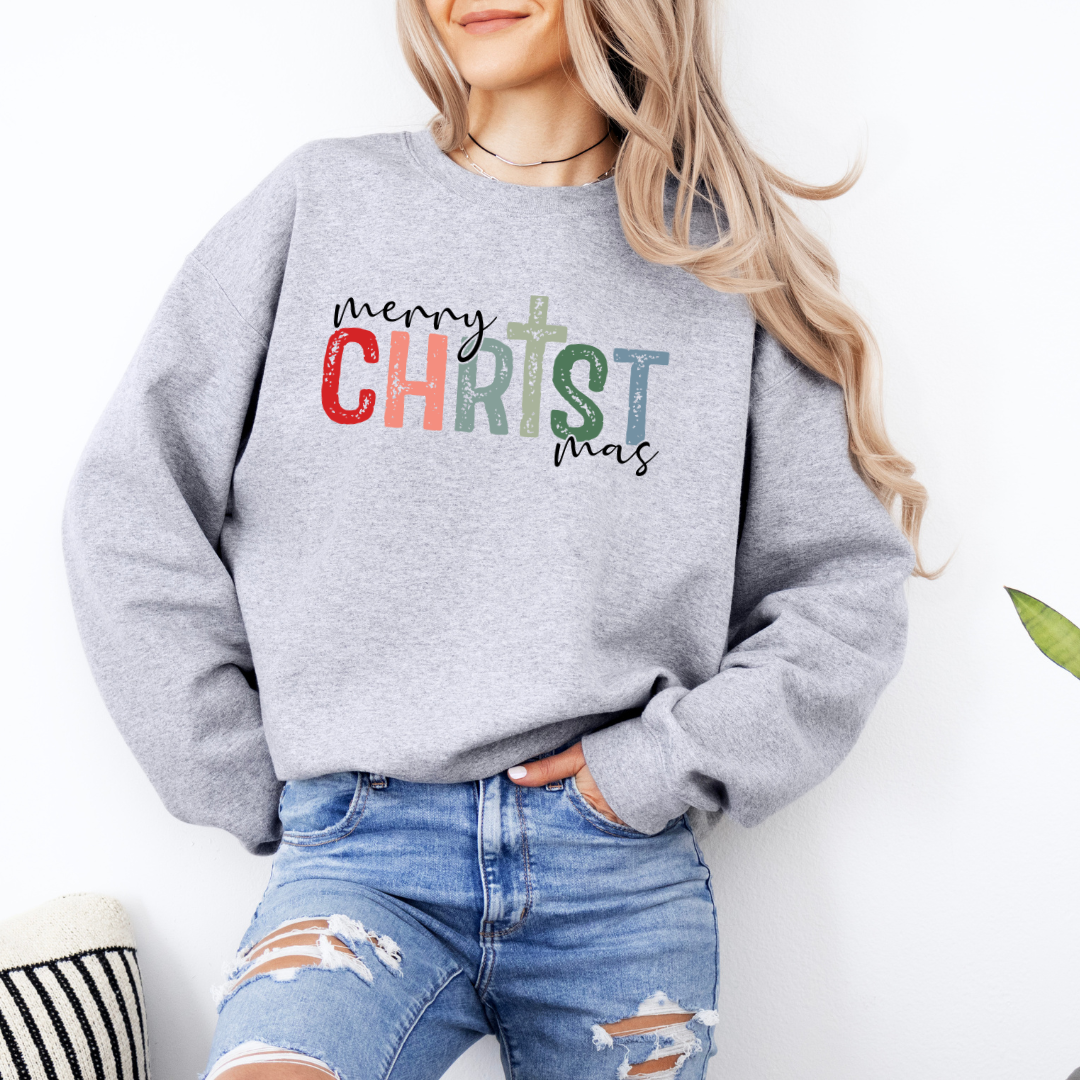 CHRISTmas Christmas Sweatshirt - Christmas Tee - Graphic Tee