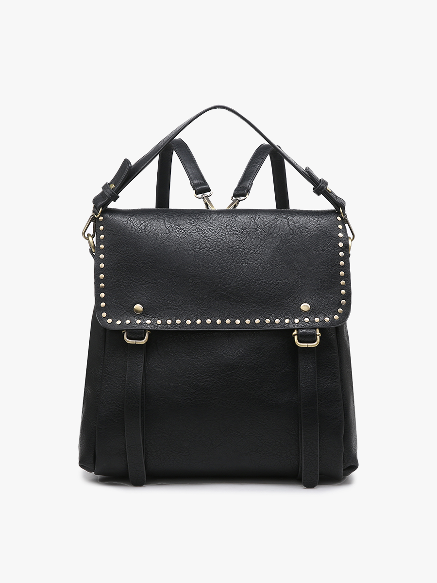 M2000 Indigo Backpack w/ Studded Details