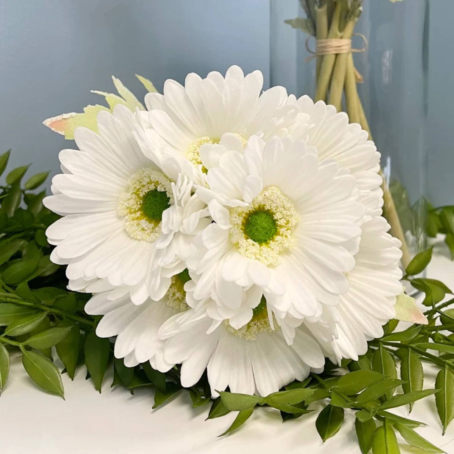 Pack of 7 stems-All Season Colorful Real Touch Daisy
