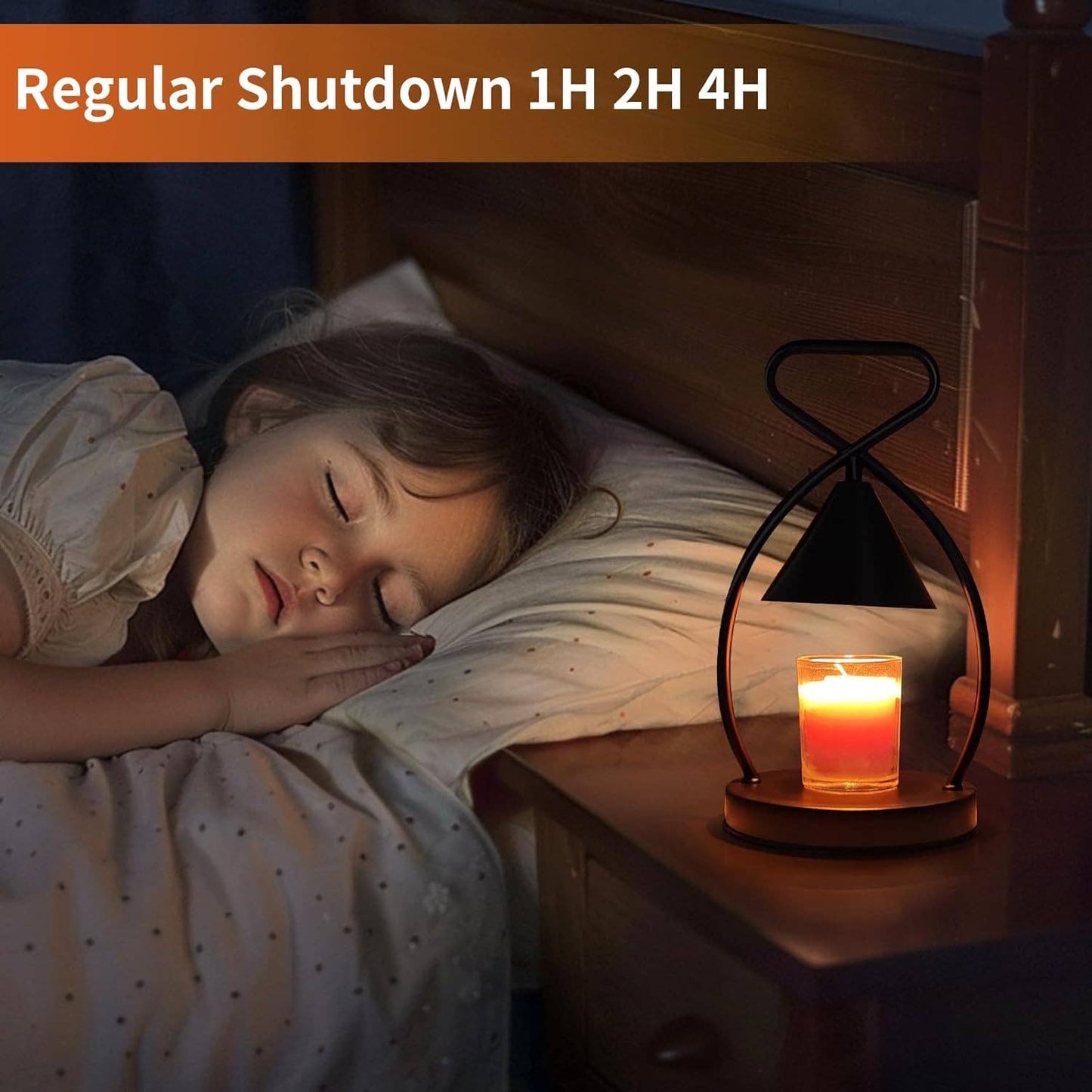 Decorative Candle Warmer Lantern with Dimmable Light