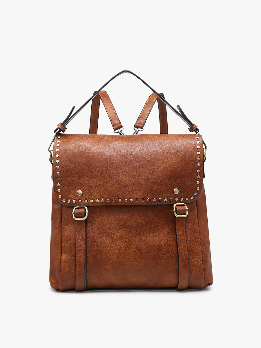 M2000 Indigo Backpack w/ Studded Details