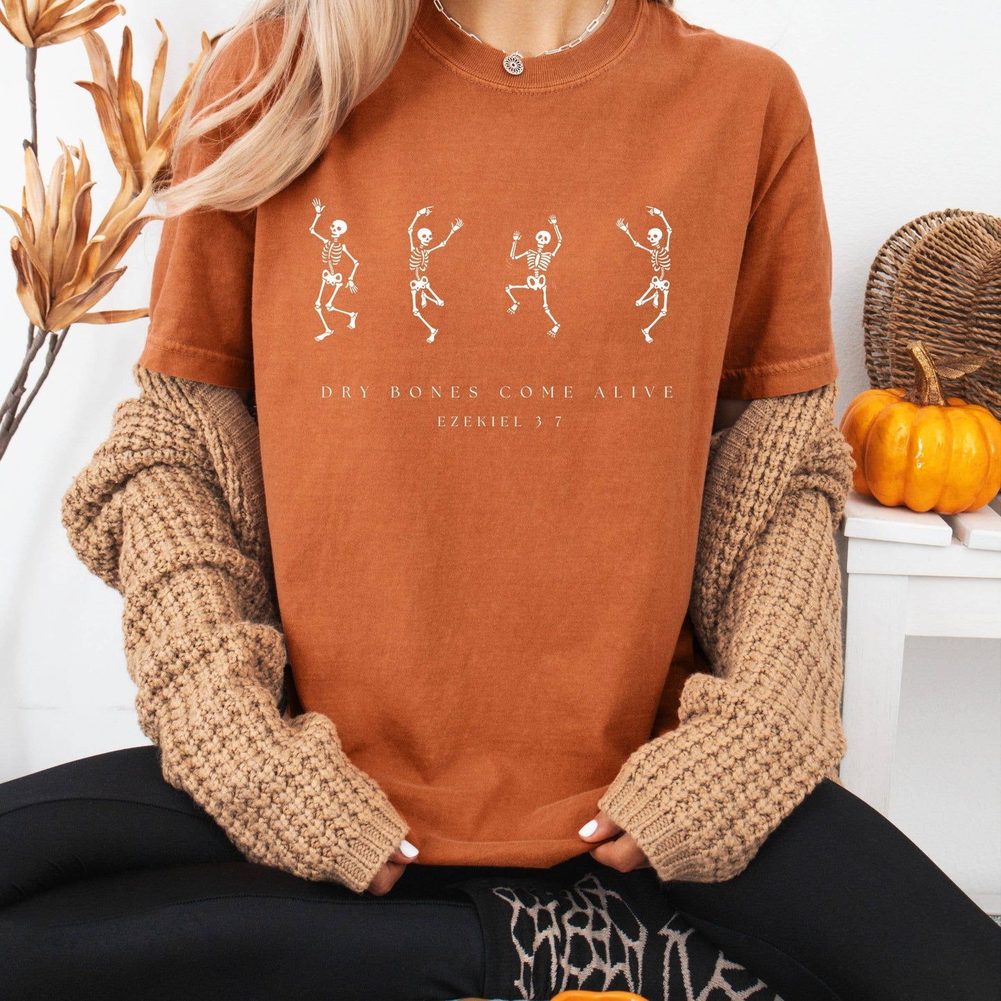 Dry Bones Come Alive Fall Graphic Tee - Christian Tee