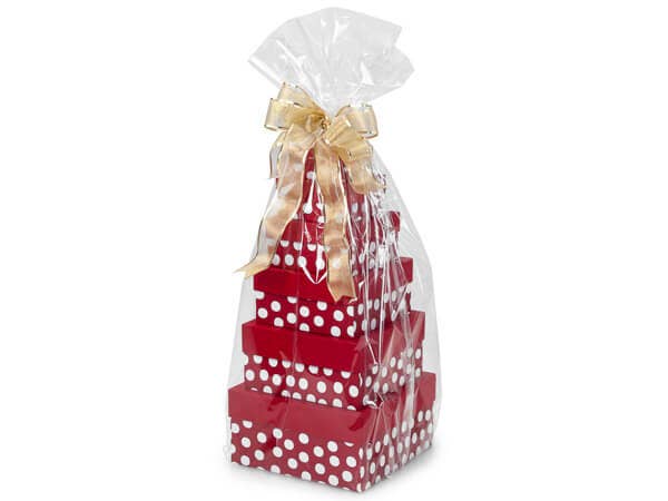 Clear Cellophane Basket Wrap Bags