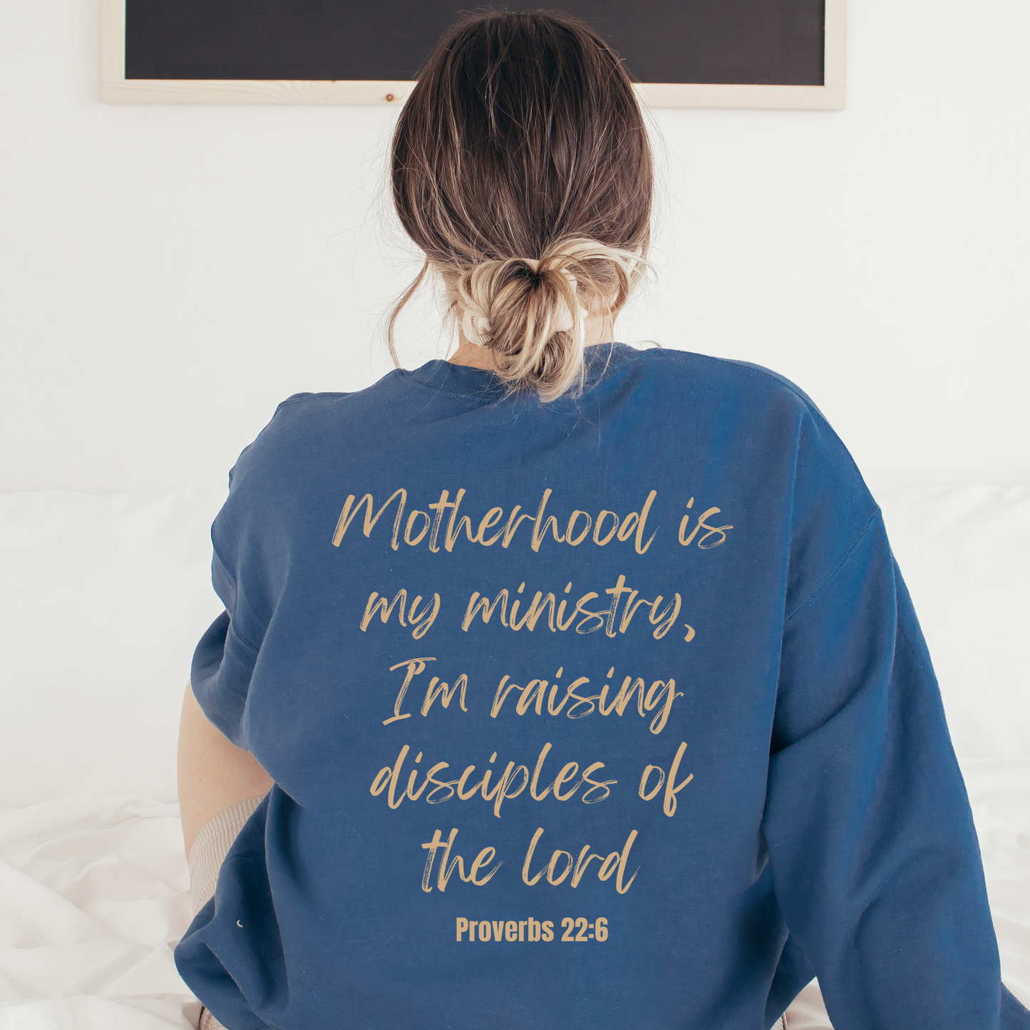 Motherhood is Kingdom Work Sweatshirt - Graphic Fall Tee