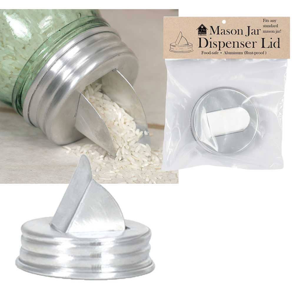 Mason Jar Grain Pourer Lid