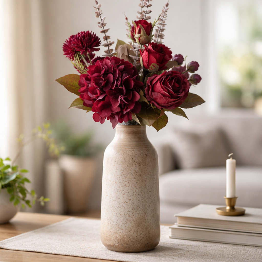 Burgundy Hydrangea Spray