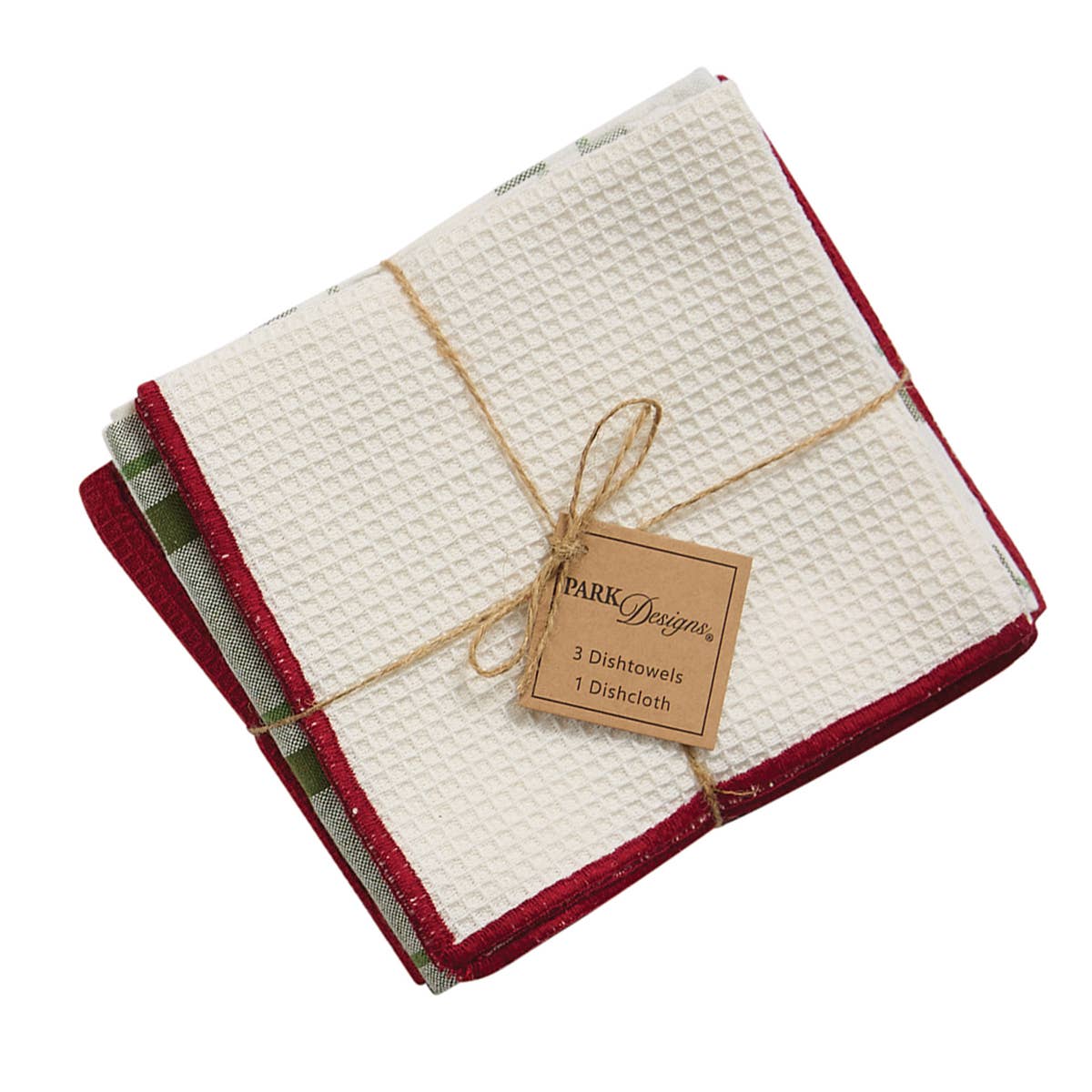 Peace And Merry 3 Dishtowel- 1Dishcloth Set