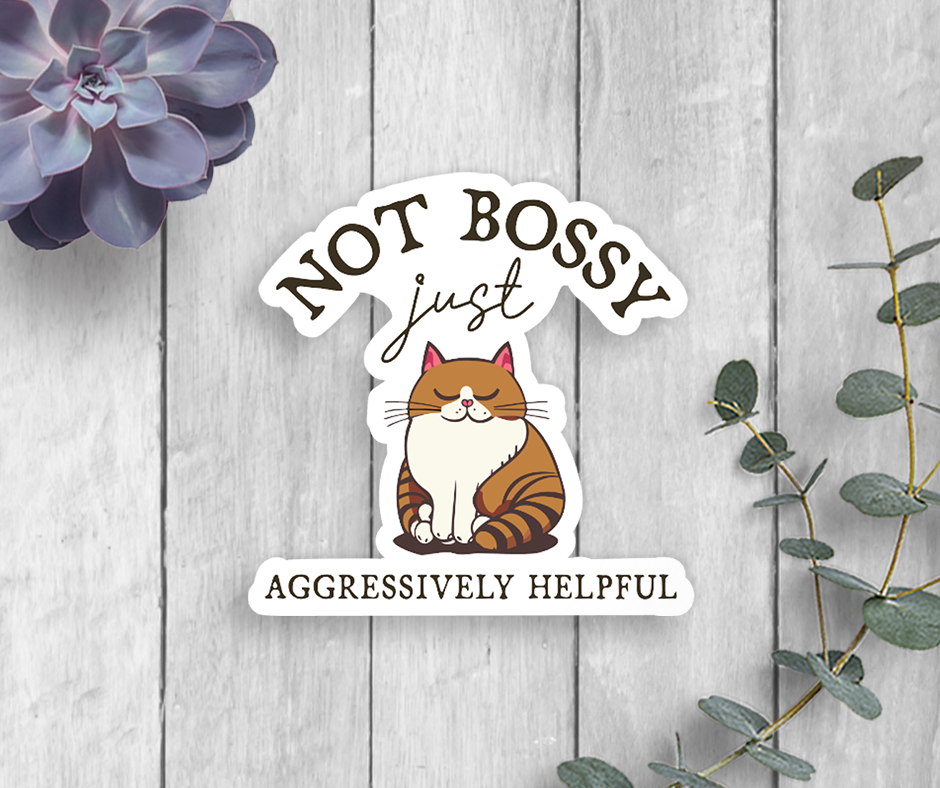 Bossy Cat Vinyl Sticker