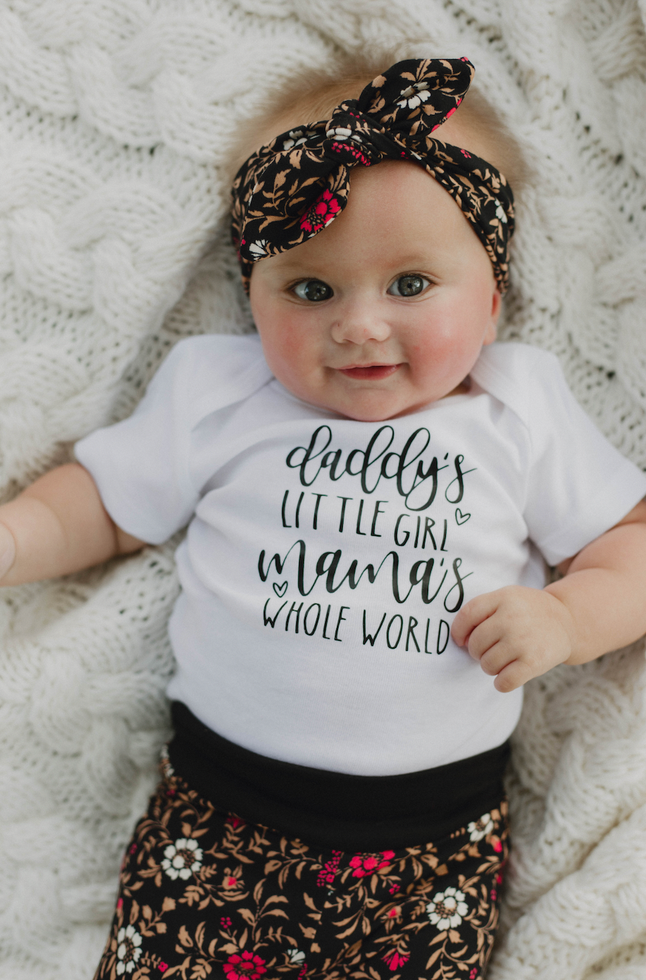 Daddy's Little Girl, Mama's Whole World - Baby Bodysuit