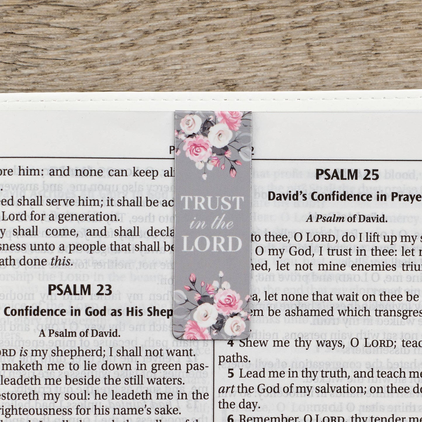 Magnetic Bookmark Set Pink Roses
