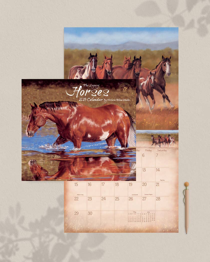 Horses 2025 Wall Calendar