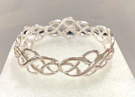 FR2735 Celtic Metal Stretch Bracelet