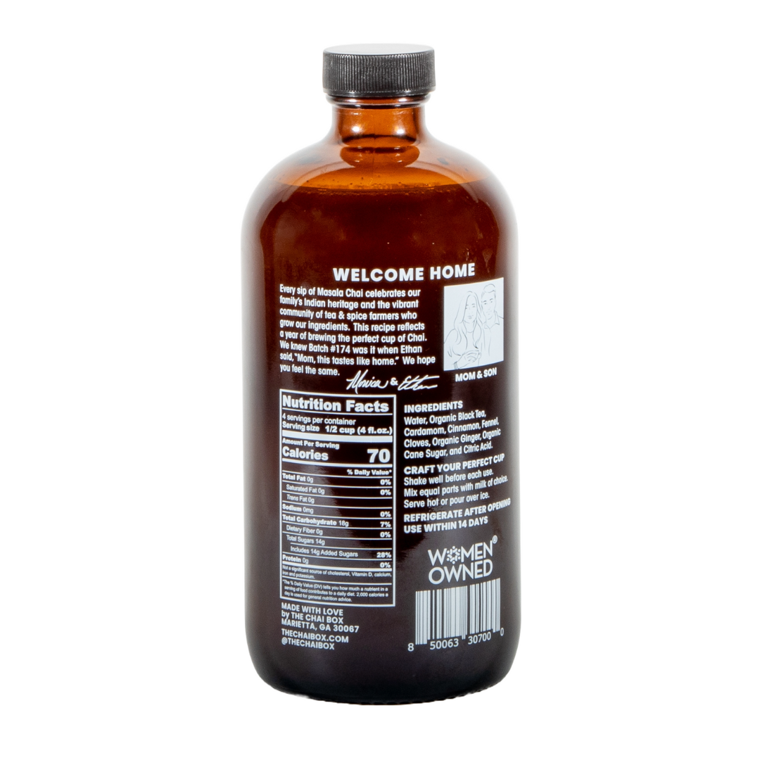 Chai Concentrate 16 oz Glass Bottle