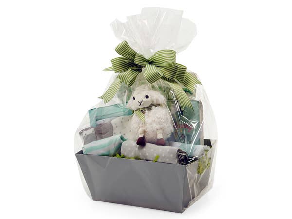 Clear Cellophane Basket Wrap Bags