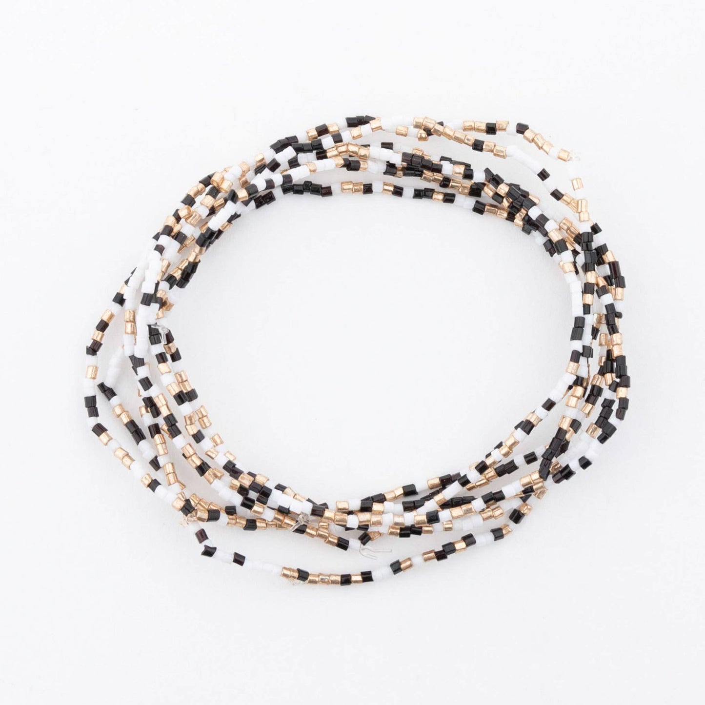Saffron Multi-Row Elastic Bead Bracelet