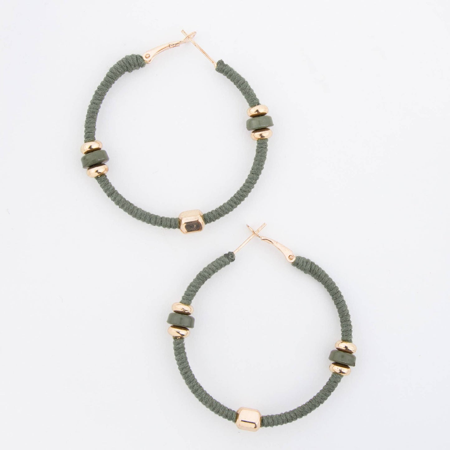 Zephyr Corded Hoop Earrings