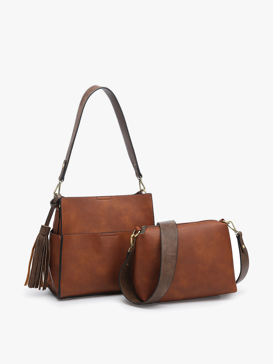 M1867 Lyla 2-in-1 Bucket Bag w/ Guitar Strap