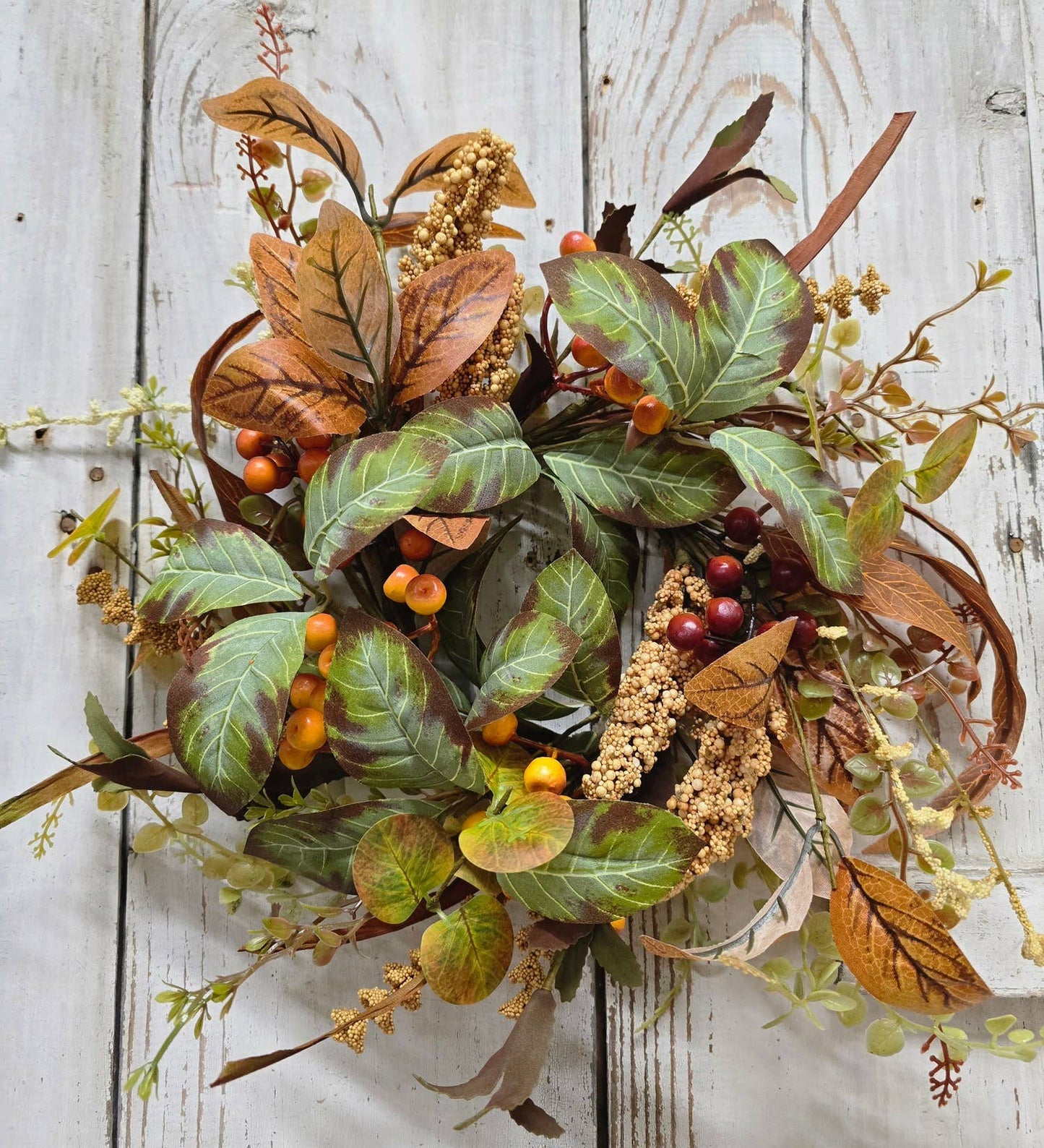 Fall Berry 6.5in Candle Ring