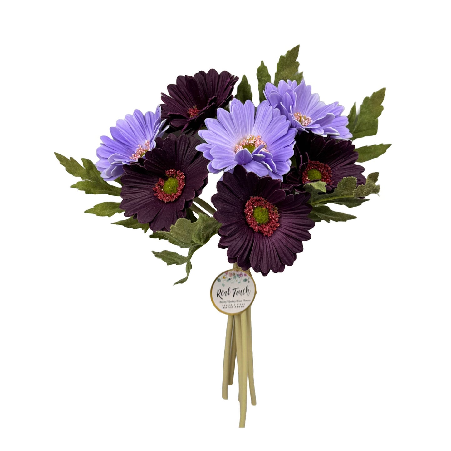 Pack of 7 stems-All Season Colorful Real Touch Daisy