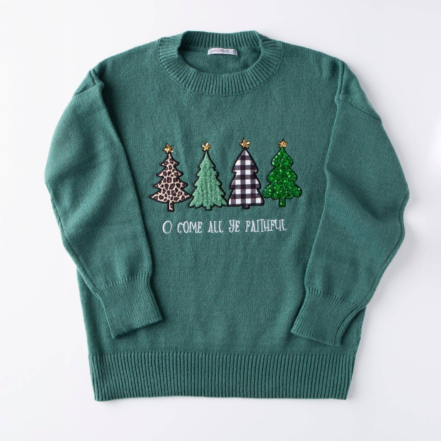 O Come All Ye Faithful Embellished Sweater
